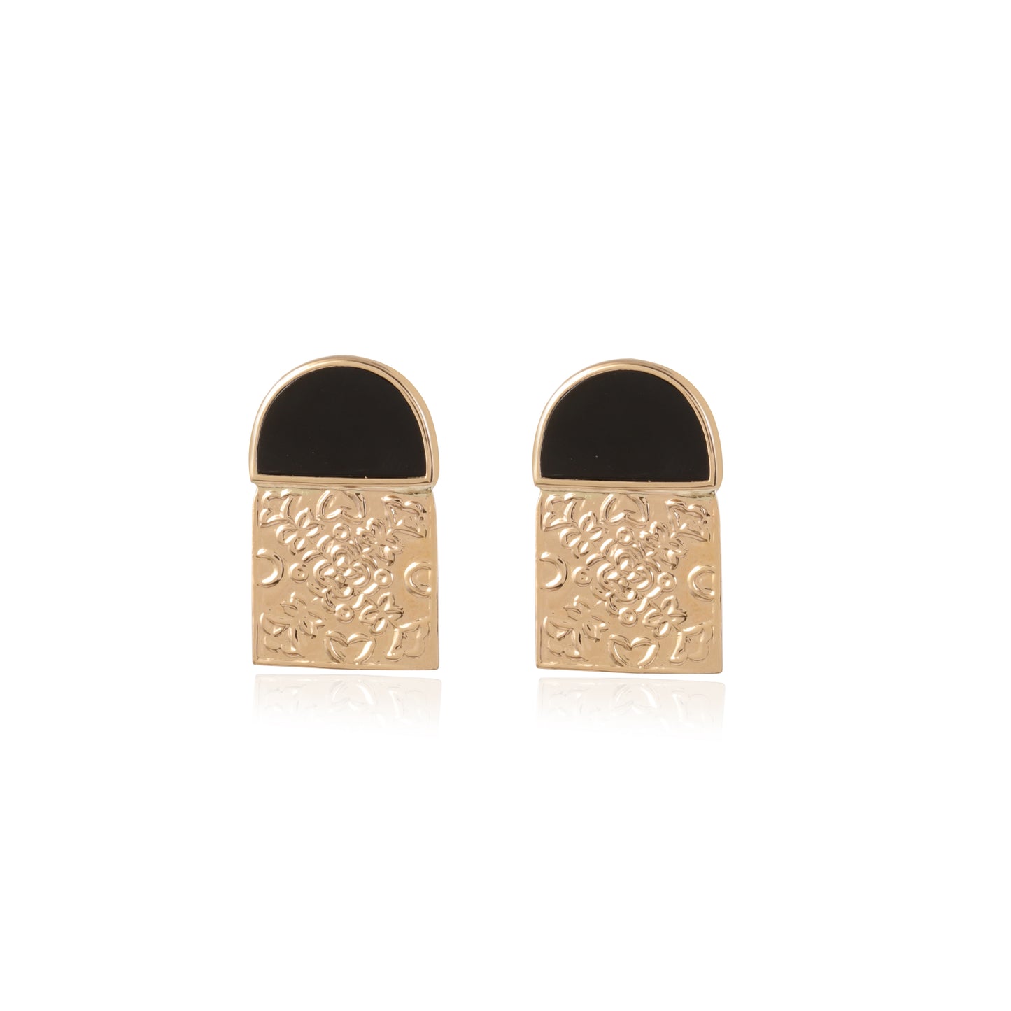 Gold Ohia Earrings