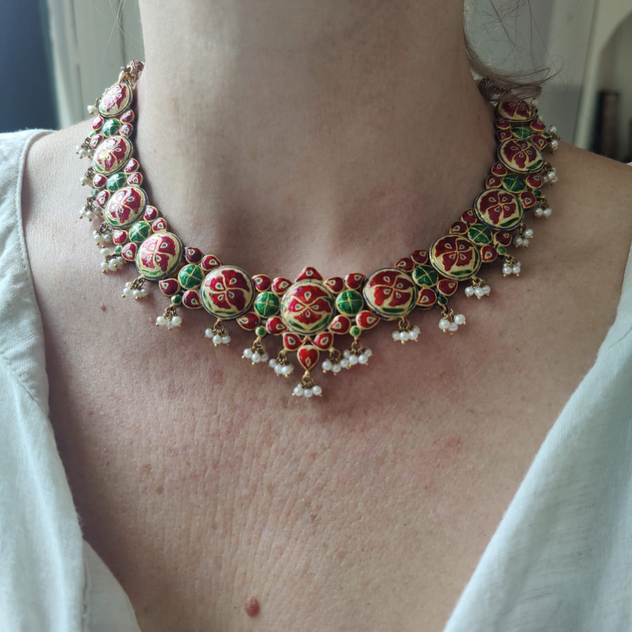 Vintage Mogul Collar Necklace