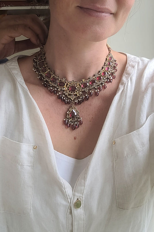 Vintage Mogul Drop Necklace
