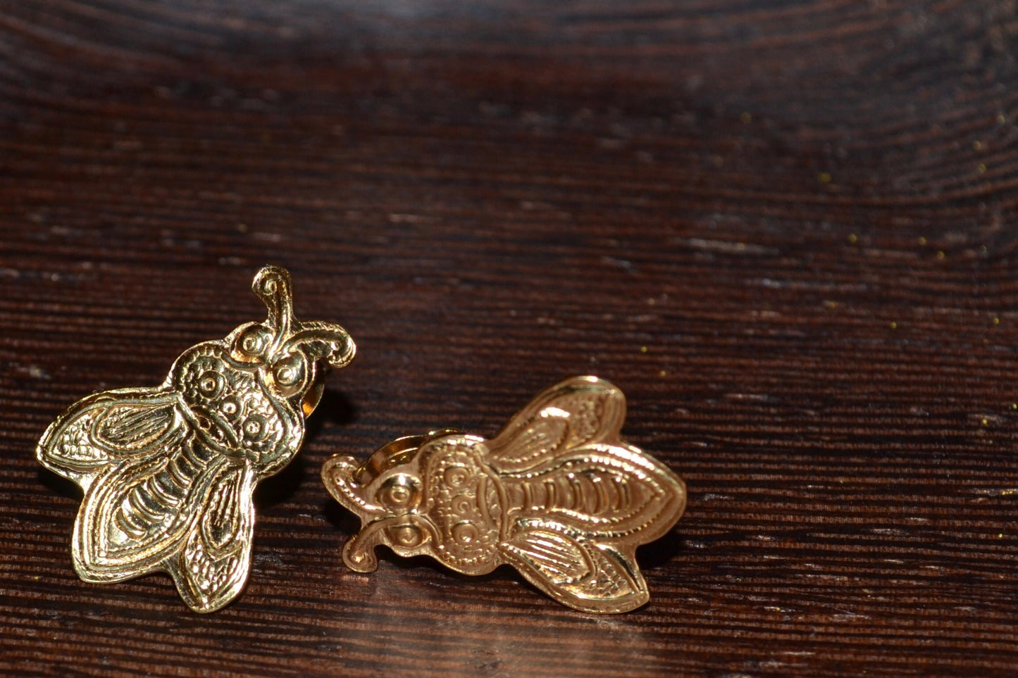 Bee Stamp Earrings