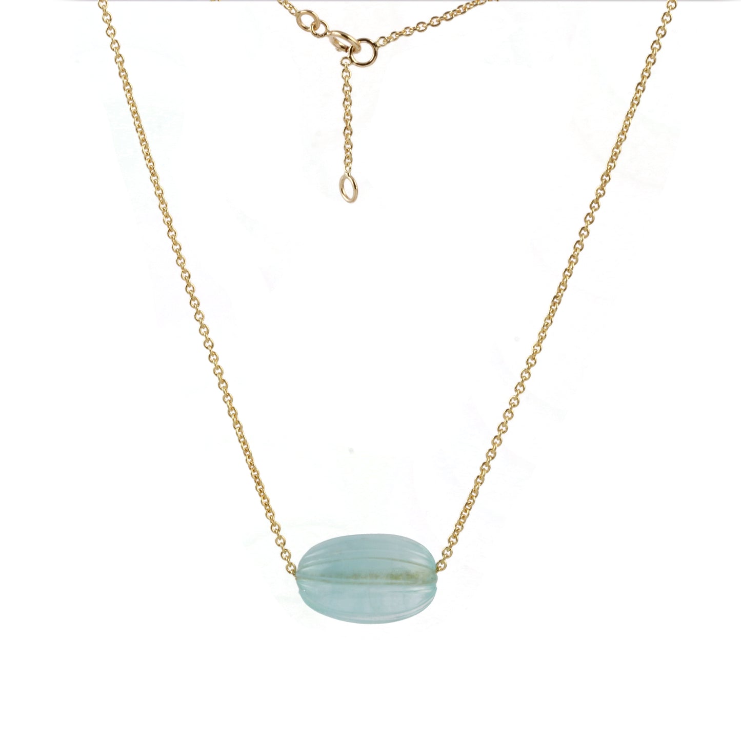 Floating Aquamarine Necklace