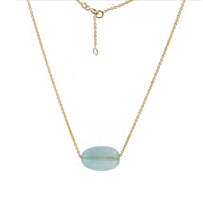 Floating Aquamarine Necklace