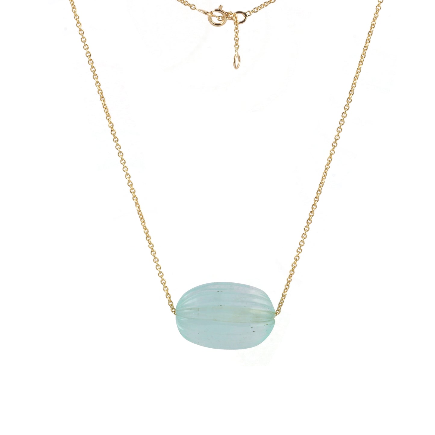 Floating Aquamarine Necklace