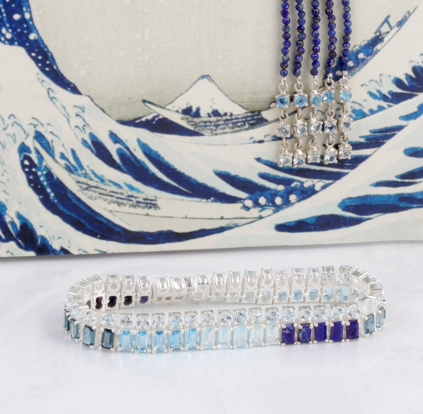 Hokusai Wave Bracelet
