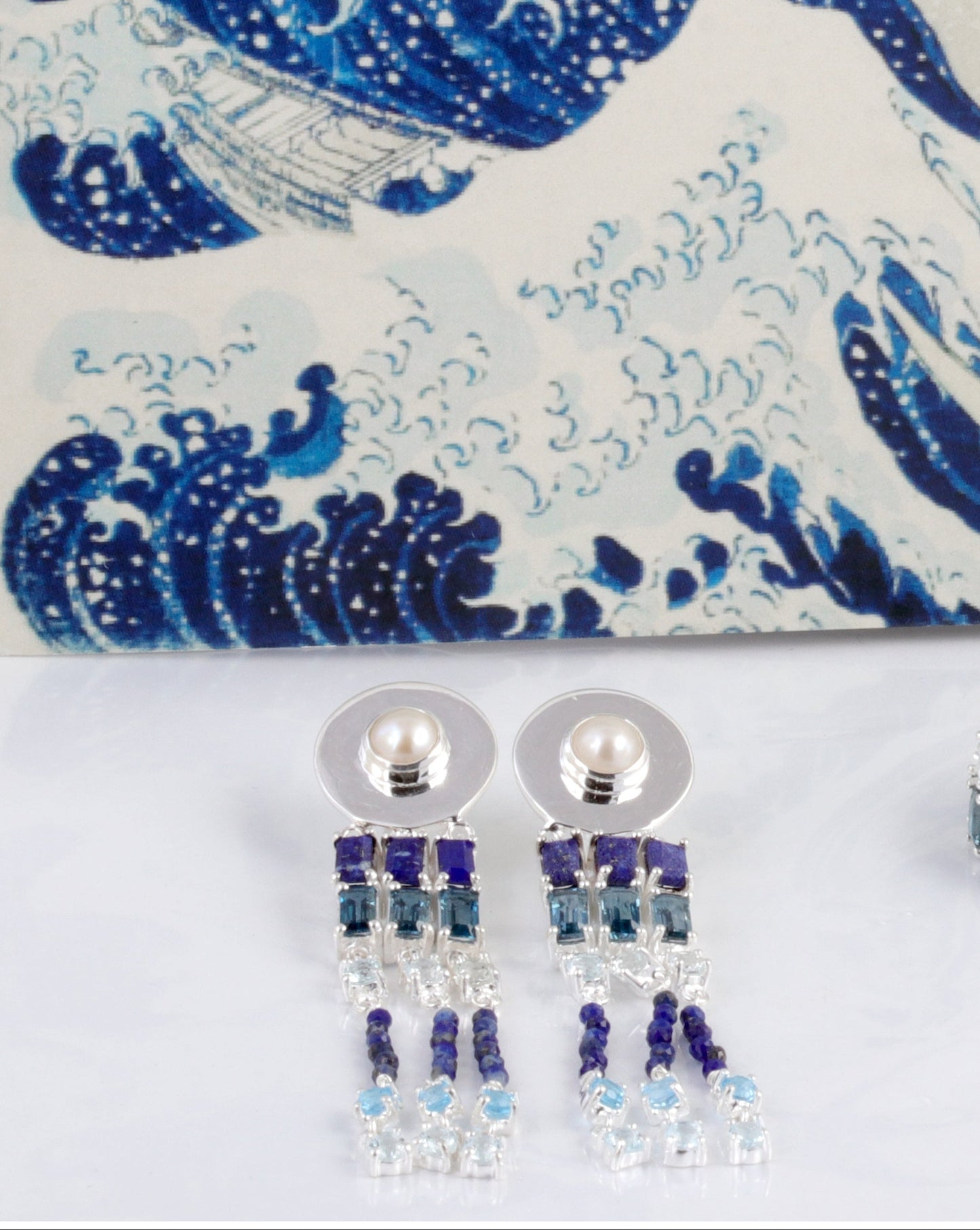 Hokusai Earrings