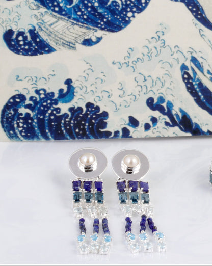 Hokusai Earrings