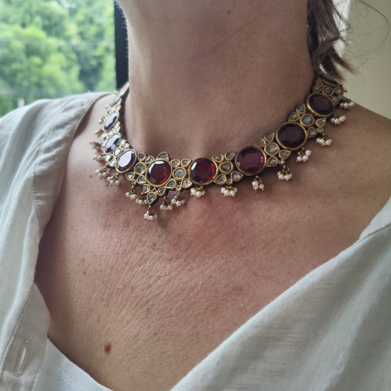 Vintage Mogul Collar Necklace