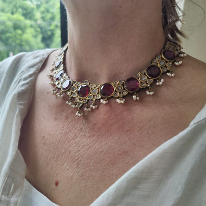 Vintage Mogul Collar Necklace
