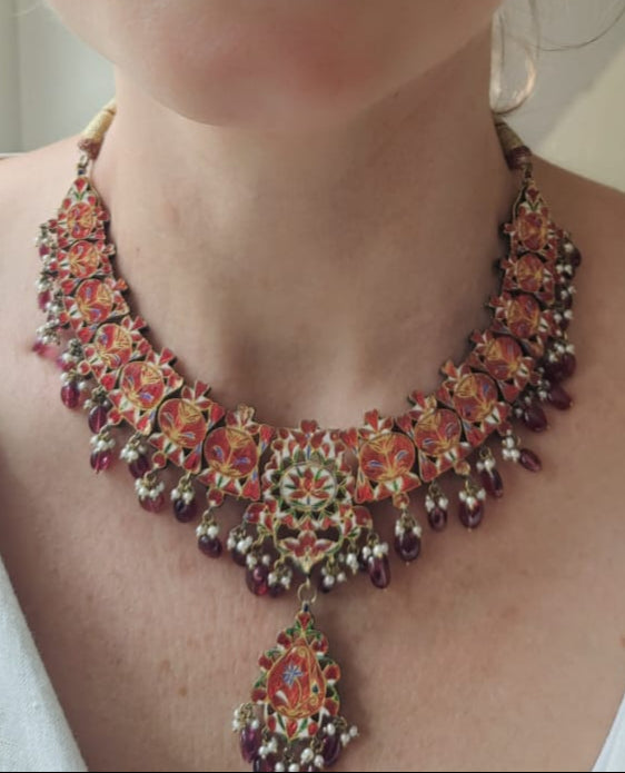 Vintage Mogul Drop Necklace