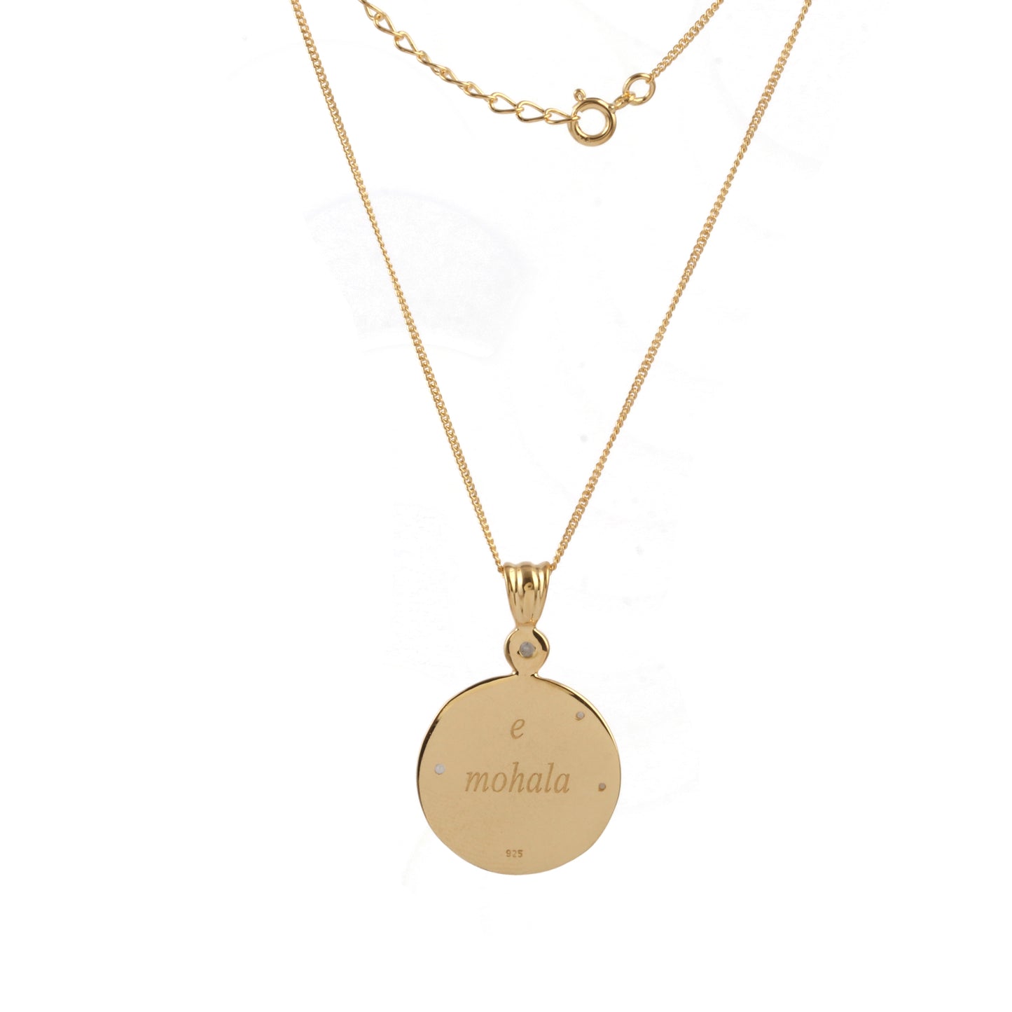 Night Blooming Cereus & Stars Medallion Necklace