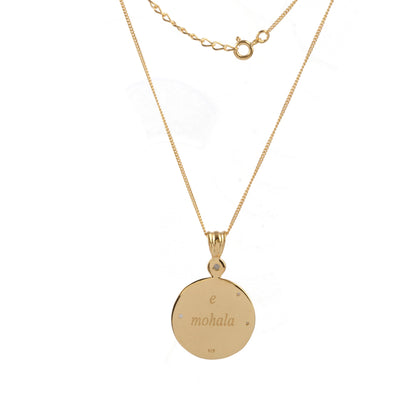 Night Blooming Cereus & Stars Medallion Necklace