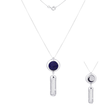 Moon & Stars Moon-Dial Pendant