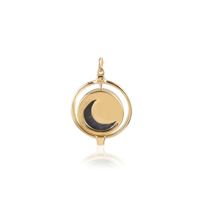 Moon-Dial Charm Necklace